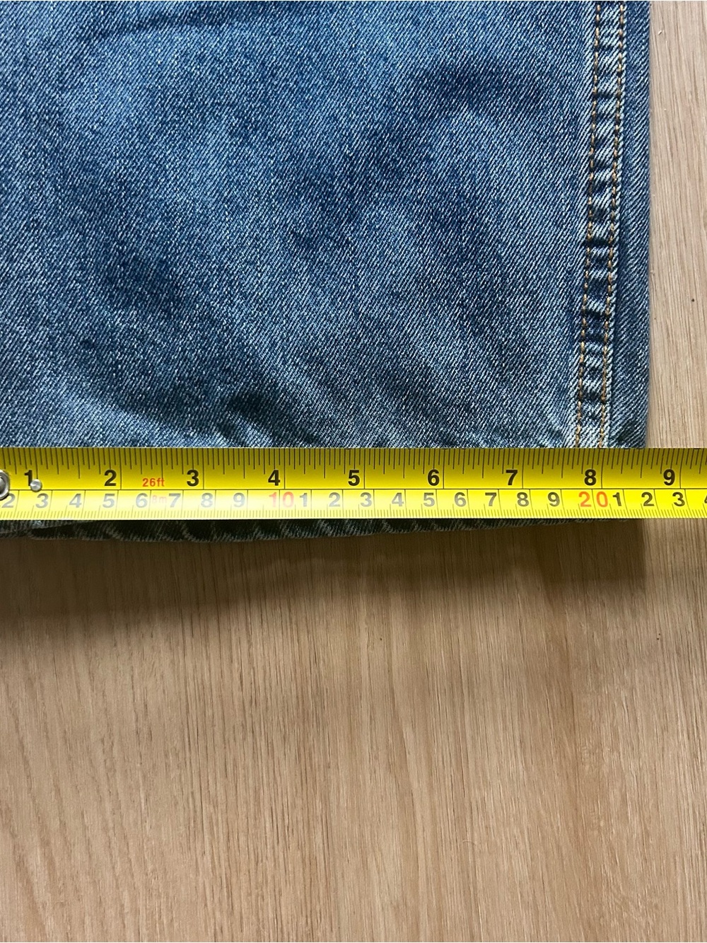 Signature by Levi Strauss Relaxed Straight Blue Denim Jeans - Picture 7 of 8